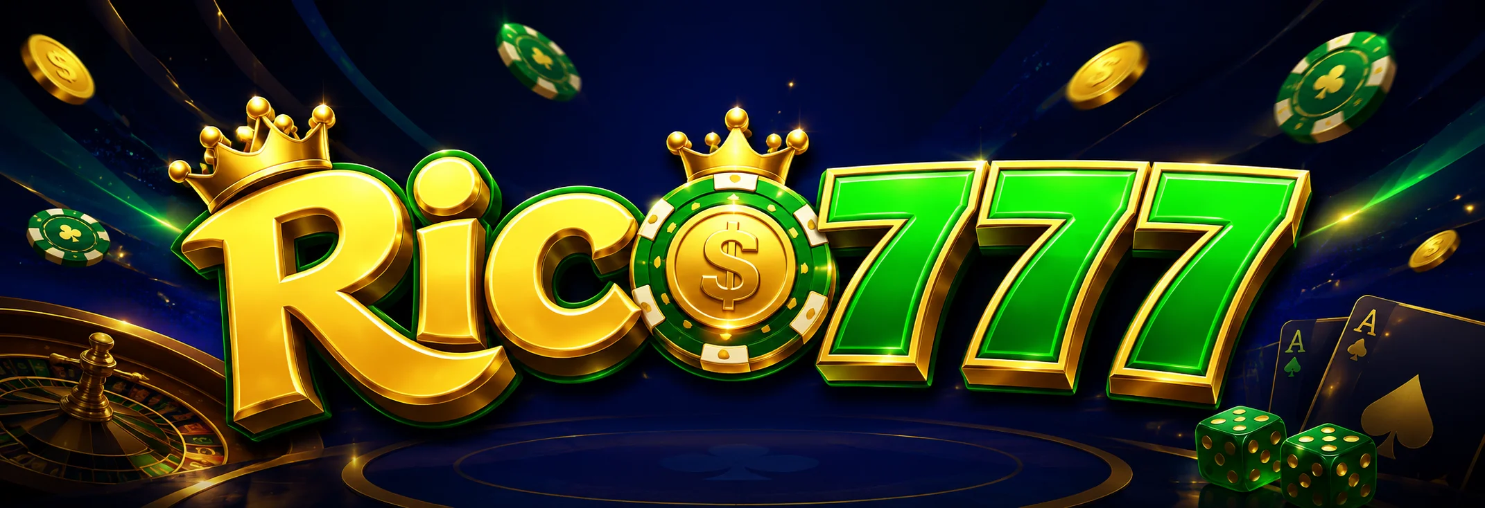 Banner de Rico777 Casino México con la bienvenida de hasta MX$22,000 y el cobro por SPEI